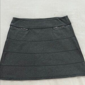 Athleta Charcoal Gray A-Line Mini Skirt